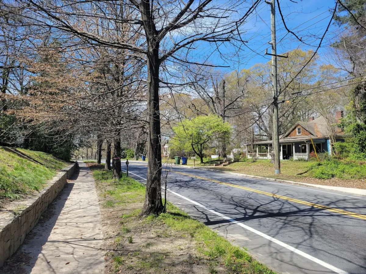 Bolton Road in the Riverside area of northwest Atlanta