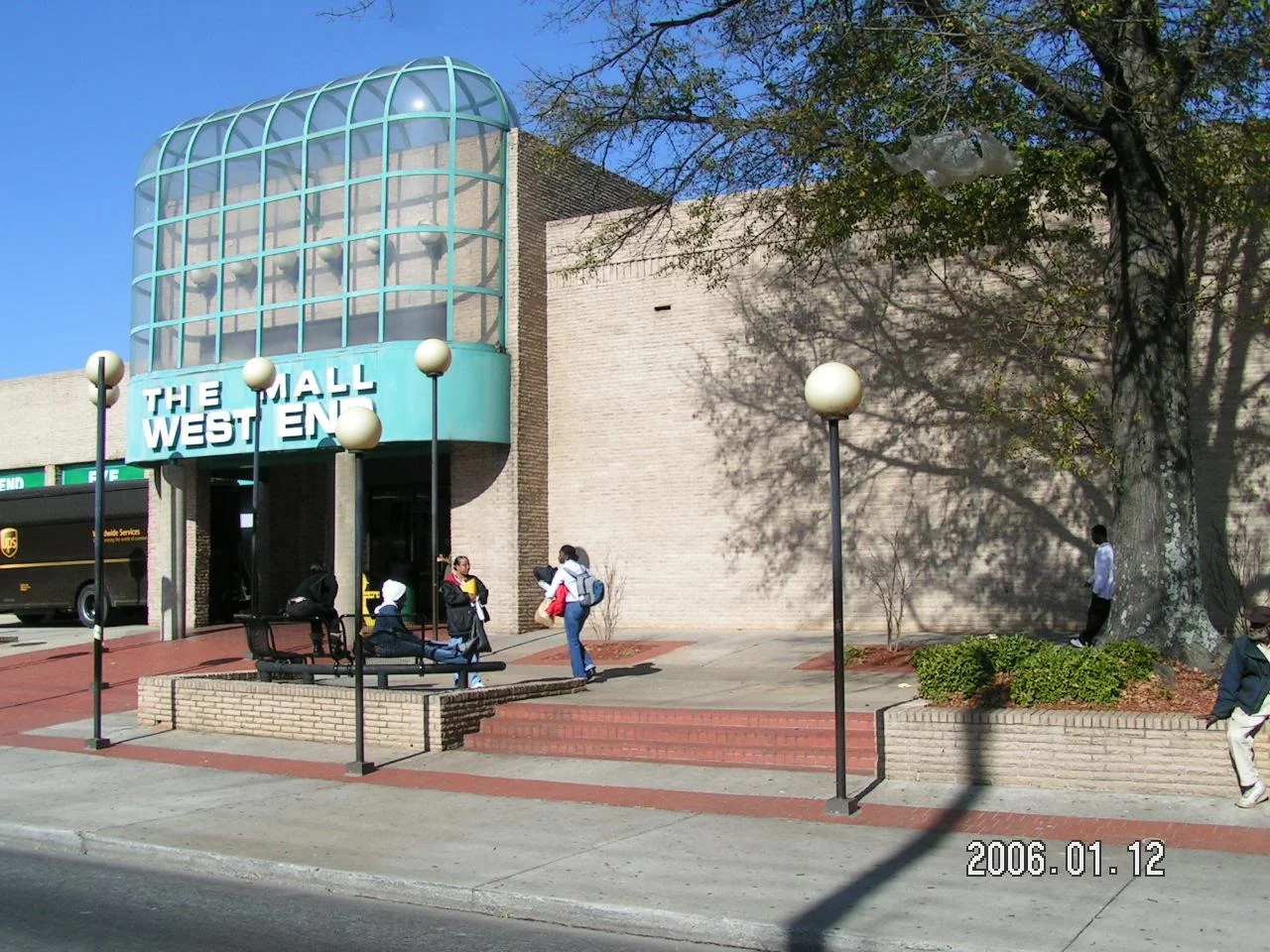 The Ralph David Abernathy Boulevard entrance to the Mall West End in Atlanta's West End