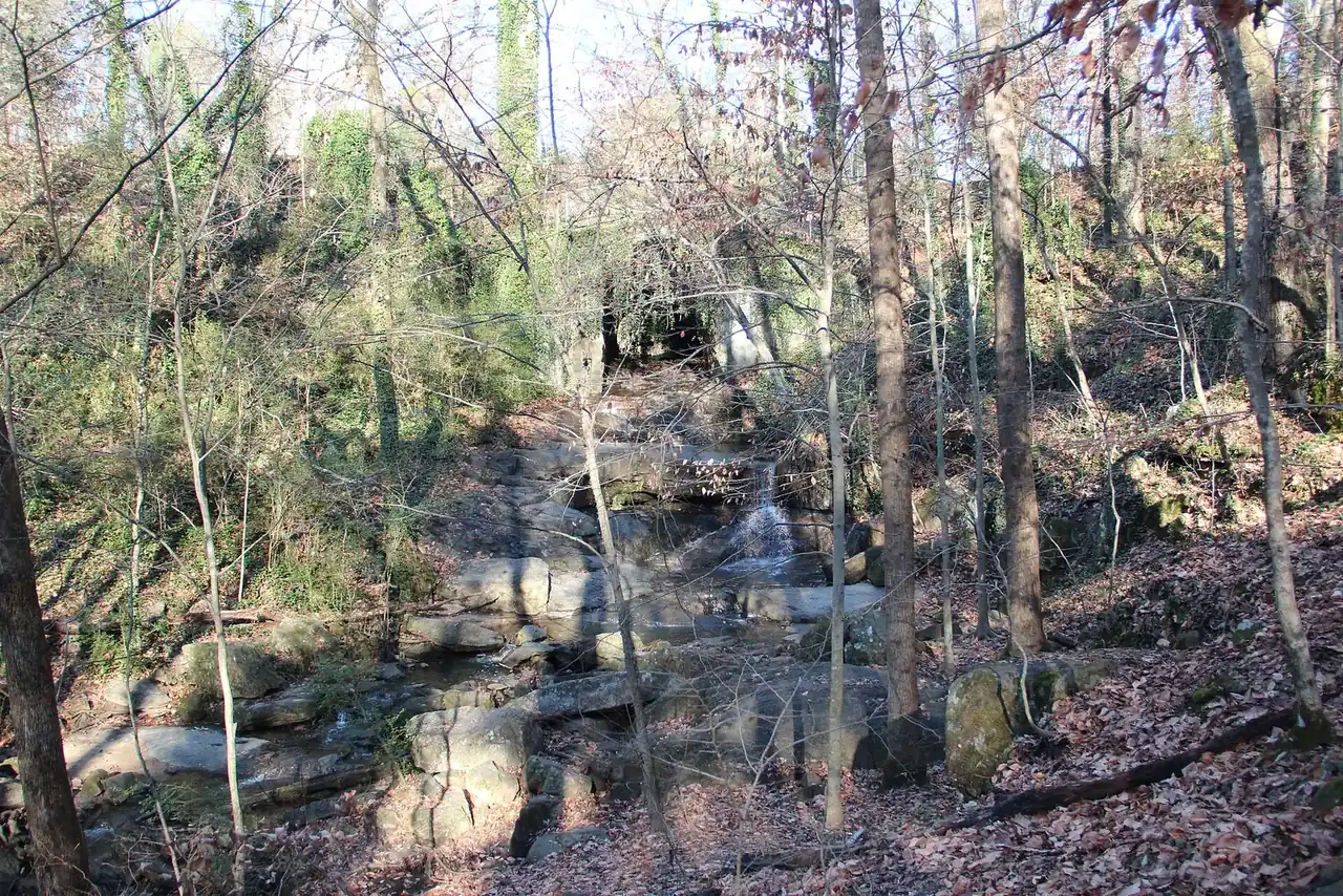 Cascade Falls in the Cascade Springs Nature Preserve, Cascade Heights