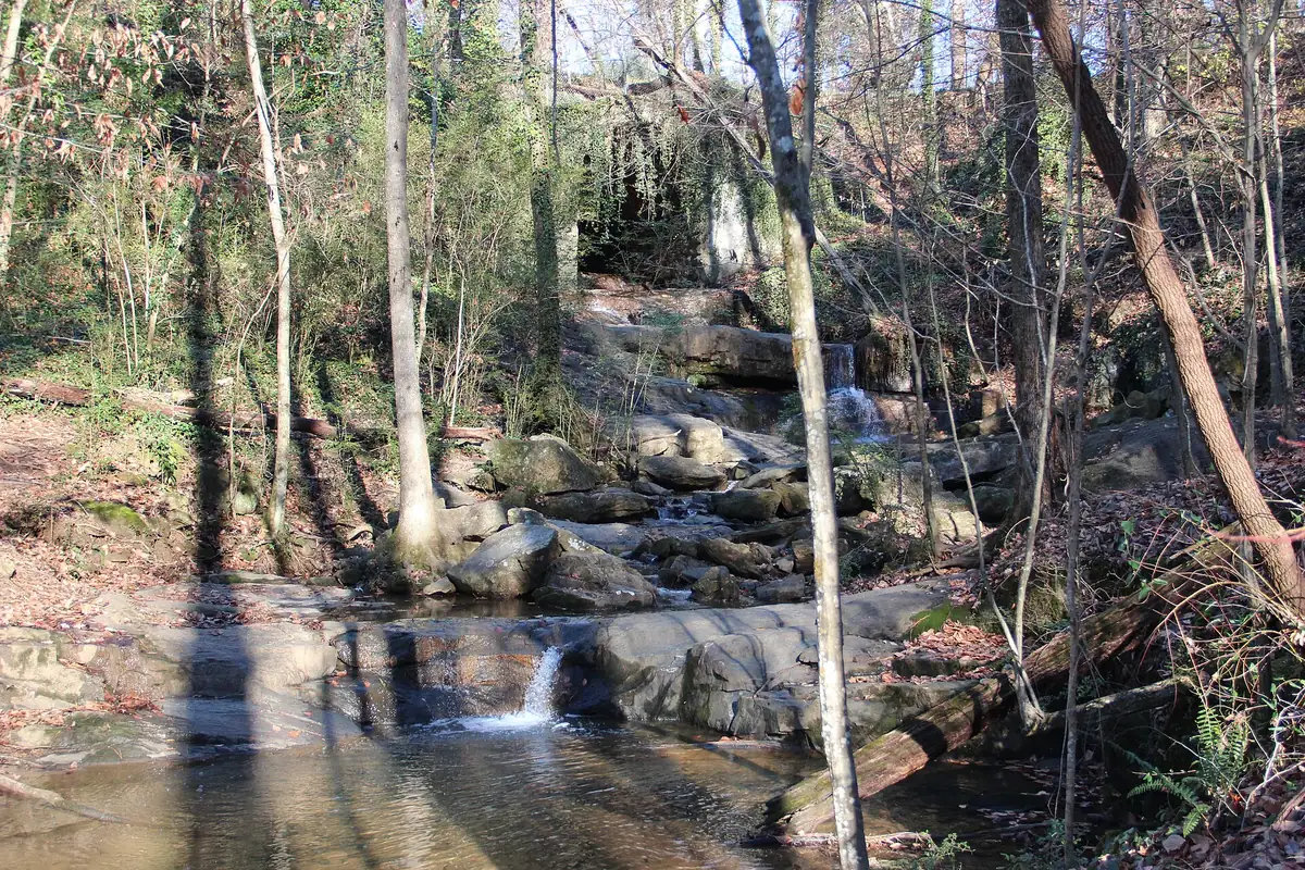 Cascade Falls in the Cascade Springs Nature Preserve in southwest Atlanta