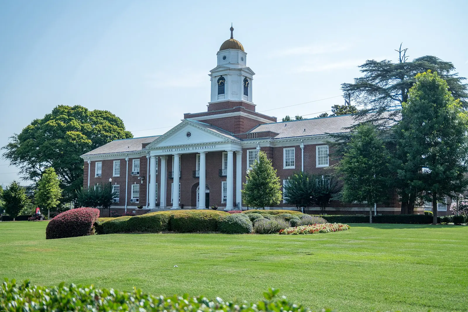 Harkness Hall across the main quadrangle at Clark Atlanta University