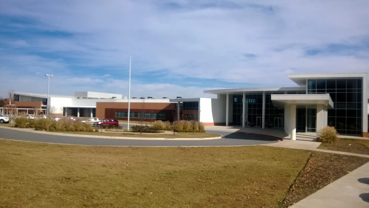 The entrance to Sylvan Hills Middle School on Sylvan Road